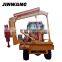 Four-wheel highway guardrail fence installation pile driver machine