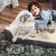 China Soft Grey Color Princess Wooden Orthopedic Luxury Calming Dog Sofa Pet Dog Bed