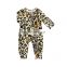 wholesale newborn infant kids baby leopard print soft  breathable onesie baby romper set