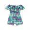 Girl Flamingo Lace Off Shoulder Jumpsuit Kids Boutique Clothing Cute Baby Clothes