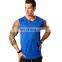 Wholesale Custom logo cheap blank plain muscle  training 100 cotton jersey thin tank top