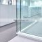 polished edge 10mm 12mm tempered shower door partition glass price