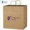 High quality kraft paper gift kraft paper shopping bag with twist handle