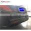 W222 diffuser fit for S-class W222 2014-2016y S63/S65 to B-style plastic S63 diffuser with exhaust tips