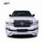 Plastic material body kit for Toyota land cruiser LC200 upgrade to 2018 style front bumper and rear bumper for LC200 facelift