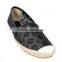 handmade flax sole women lace embroidery cloth shoes