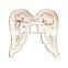 Custom Logo Gold Angel Wing Gold Small Ceramic Jewelry Ring Dishplay Tray Dish Plate