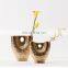 Nordic Modern Luxury Flower Pocerlain Vase Arrangement Golden Ceramic Vase for Home Decor