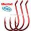 Mustad hooks for sea fishing 92554NPNR high carbon steel hook beak bait hook jig big fish fishing tackles