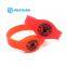 Chip Encoding RFID Silicone Wristband 13.56MHz RFID Bracelet for Amusement Park