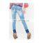 New 2020 fashion girls' embroidery jeans ankle length pants women jeans with metal button