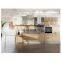 Luxury modern black and white custom wood pantry marble countertop design kitchen cabinet
