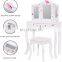 Kids Vanity Table With Chair And Mirror
