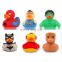 New Design Unique Yellow Duck Floating Weighted Captain Rubber Toy Bath Duck
