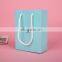Pink gift  packaging promotion paper bag with handles