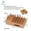 Bamboo Charging Station Organizer for Multiple Devices Desktop Docking Stations Holder for Cell Phone Tablet