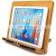 Bamboo Book Stand Adjustable Book Holder Tray and Page Paper Clips-Cookbook Reading Desk Portable Sturdy Lightweight Bookstand-T