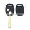 Car Remote Key Fob Case Cover Shell 2 Buttons For Honda Civic Accord Jazz FRV