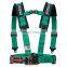 4 point red racing harness seat belt with shoulder pad