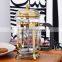 golden glass coffee pot,coffee plunger,stainless steel french press