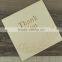 Chinese Design Folding White Laser Cut Weddind Thank You Cards with Envelope