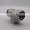 Haihuan Black Malleable Iron Pipe Fittings Tee Carbon Steel Connector Tee With Different Types