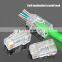 UTP CAT6 unshielded rj45 connector 8P8C modular plug network ethernet crystal head plug cat 6 Gold plated connector