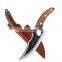 Professional Boning Knife High Carbon Steel Hammered Butcher Knife Meat Cleaver with leather sheath