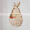 Pear shaped Rattan Wall Basket Handwoven Fruit storage