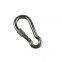 304/316 Stainless steel carabiner hook with lock nut