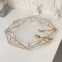 Wedding Party Supplies Decorations 13 Inch Retro Clear Gold Rim Octagonal shape Plastic Charger Plate