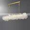 luxury living room full copper villa round dining room alabaster chandelier