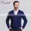 Autumn Spring Men's Wool Cardigan Fashionable Single Breasted Casual Sweater with V-Neck Hand Knitted