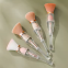 One-piece Combination Flower Makeup Brushes 3/4 in 1 Makeup Brush Tube Empty Design Portable Mini Makeup Brush Sets
