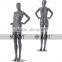 Matte Pewter Clear Plastic Female Mannequins Full Figure