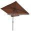 300cm Innovations Rectangular Patio Umbrella 10foot by 6.5Feet in Tan Color