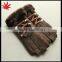 Lovely and sweet girls gift double face leather glove