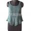 Soft sexy new ladies knitted top/tops Casual Wear Blouse Green Design Kurti Dress/Garment