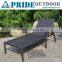 Folded In Half Comfortable Leisure Rattan Chaise Classic Chaise Outdoor Swing Lounge