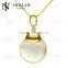 New style cateye stone with diamond handmade fashion gold plated necklace