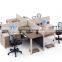 4 seat workstation with aluminium frame for call center