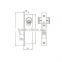 Sliding door lock for aluminum door