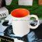 Latest hot sale 11 oz sublimation ceramic inner color white coffee mug