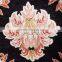 Plus 100% linen table runner pure natural linen hemstitch table runner black flower linen table runner