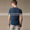 Men short sleeve customized fitted hemp t shirt wholesale cheap