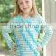 Low price Wholesale round neck kids stripes plain t shirts made in china long sleeves ruffle t shirt kids model