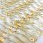GT009 Gold Foil Luxury Crystal Glass Strip Mosaic Tile