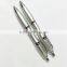 hottest best quality silver promotional pen ,branded ball point pe, plastic ball pen