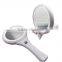 Portable 5X magnifying antique foldable hand mirror