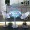 stainless steel led lighting furniture tempered glass bar furniture bar table led buffet table